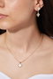 Heliophilia Silver Conjunto de collar y pendientes CSET9821 Dorado